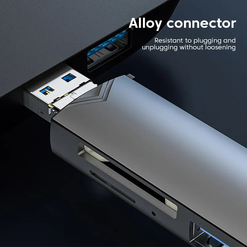 Olaf OTG Type C Micro sd card Reader type c to usb otg adapter 6 in 1 USB 3.0 TF card USB flash drive Type C Card reader