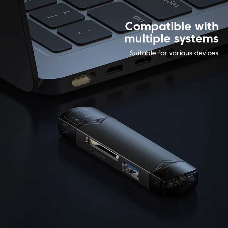 Olaf OTG Type C Micro sd card Reader type c to usb otg adapter 6 in 1 USB 3.0 TF card USB flash drive Type C Card reader