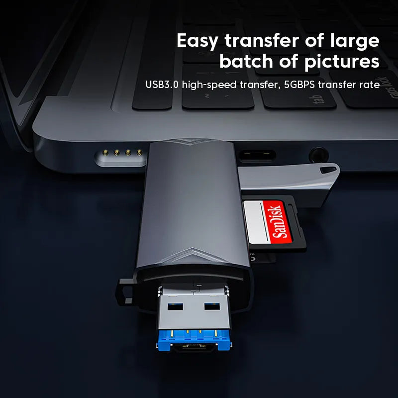 Olaf OTG Type C Micro sd card Reader type c to usb otg adapter 6 in 1 USB 3.0 TF card USB flash drive Type C Card reader