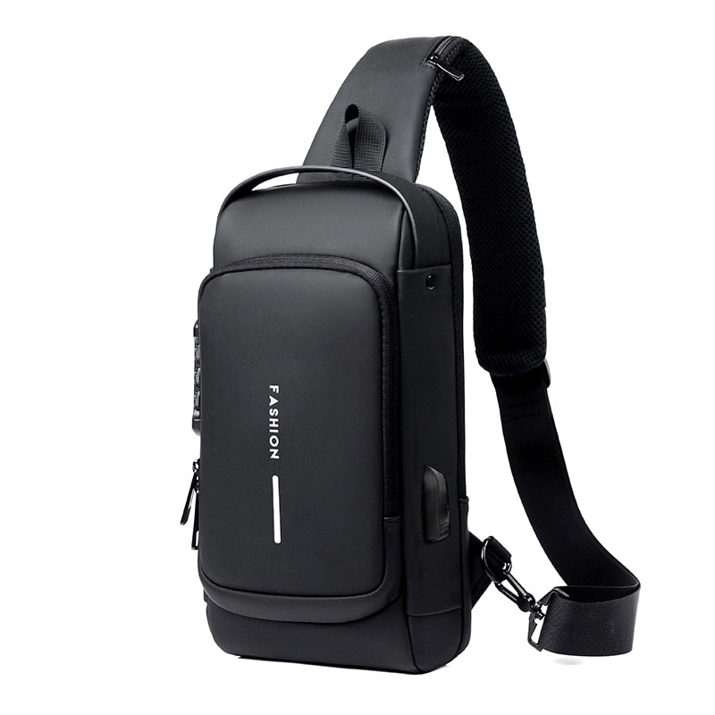 USB charging sport sling Anti-theft shoulder