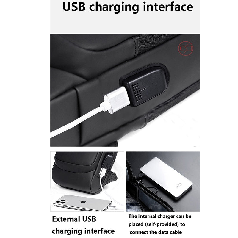 USB charging sport sling Anti-theft shoulder