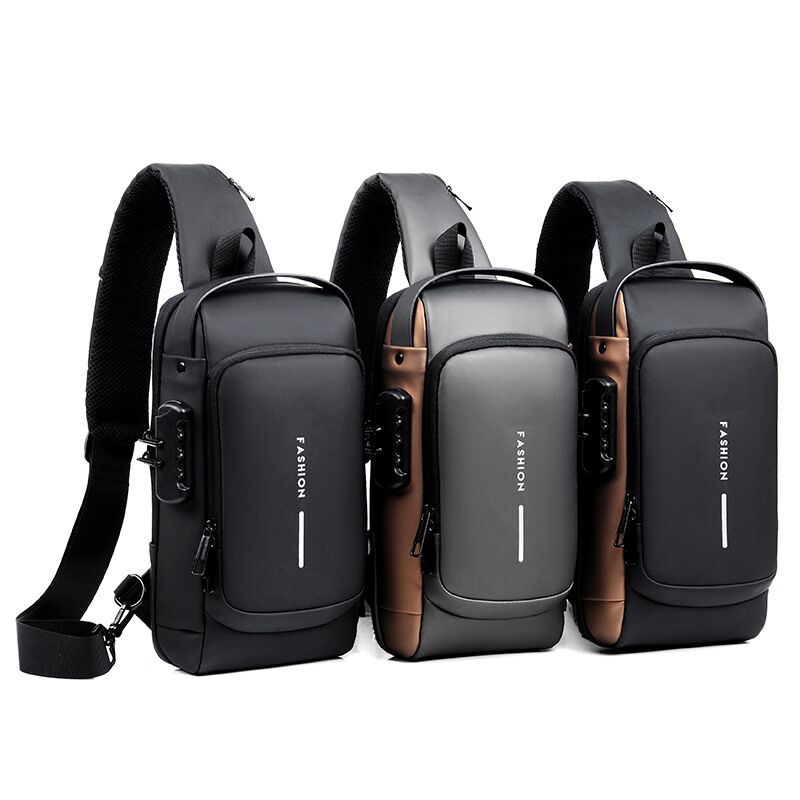 USB charging sport sling Anti-theft shoulder