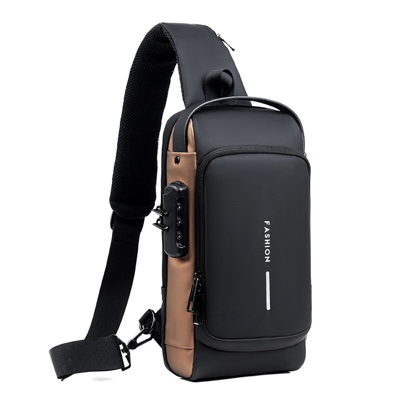 USB charging sport sling Anti-theft shoulder