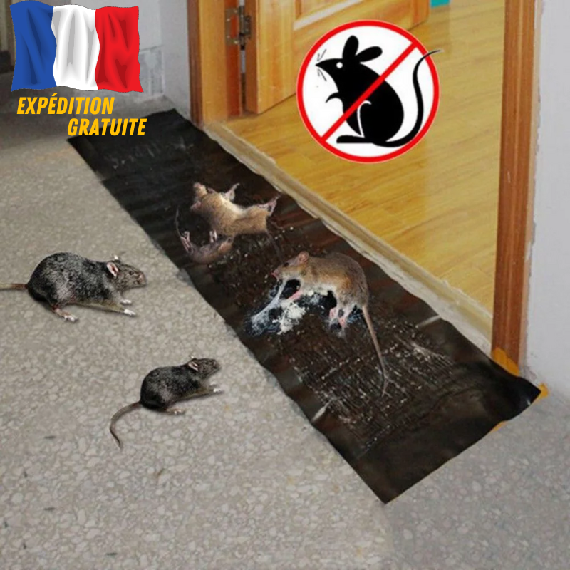 Effective 4Pcs Rat & Pest Glue Traps - Safe, Odorless, and Waterproof