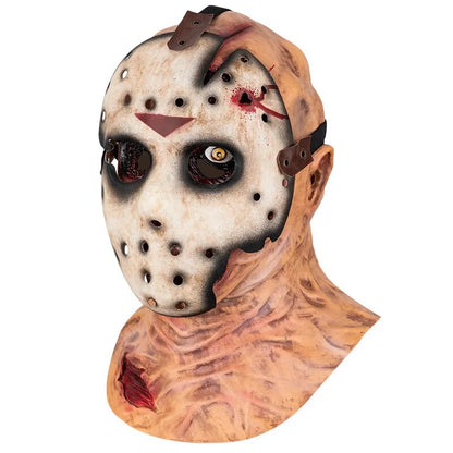 Movie Hockey Mask Jason Voorhees Friday The 13th Horror Scary Mask Halloween Party Cosplay Masks for Adult Men Halloween Gift