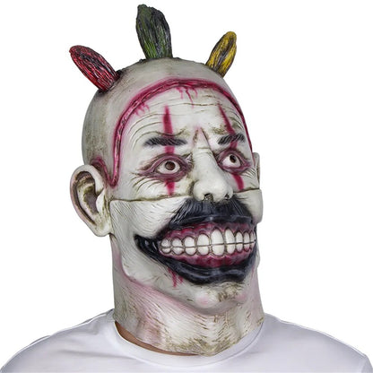 Twisty The Clown Mask American Horror Story Cosplay Adult Deluxe Latex Joker Masks Halloween Movie Monster Cos Costume Headgear