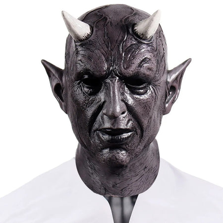 Mephistopheles Demon Horn Mask Cosplay Horror Devil Killer