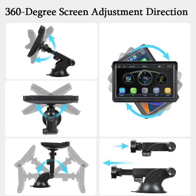 Touch Screen With USB AUX For Rear View Camera