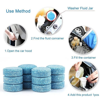 100PCS SOLID CLEANER CAR WINDSCREEN WIPER EFFERVESCENT