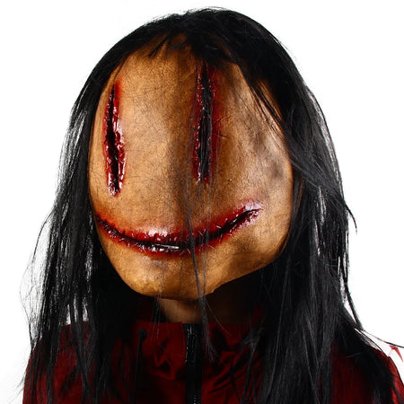 Faceless Smiley Mask  Mask Bloody Cosplay