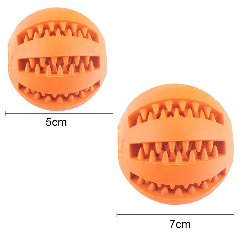 Dog Ball Toys for Small Dogs Interactive Elasticity Puppy Chew Toy Tooth Cleaning Rubber Food Ball Toy Pet Stuff Accessories