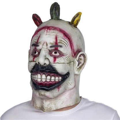 Twisty The Clown Mask American Horror Story Cosplay Adult Deluxe Latex Joker Masks Halloween Movie Monster Cos Costume Headgear