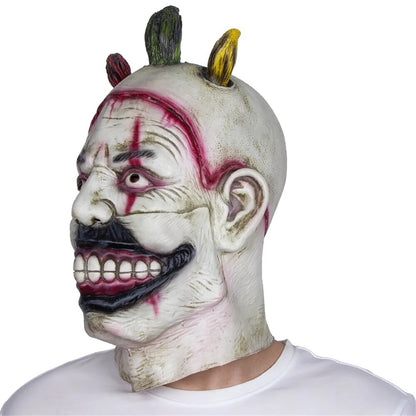 Twisty The Clown Mask American Horror Story Cosplay Adult Deluxe Latex Joker Masks Halloween Movie Monster Cos Costume Headgear