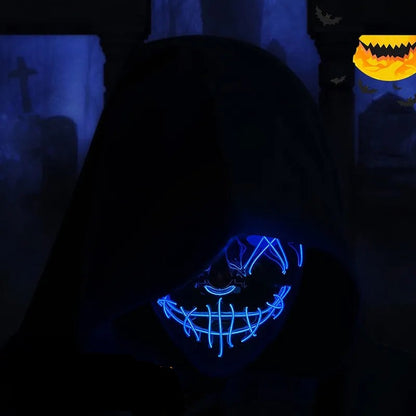 Halloween Neon Led Purge Mask Masque