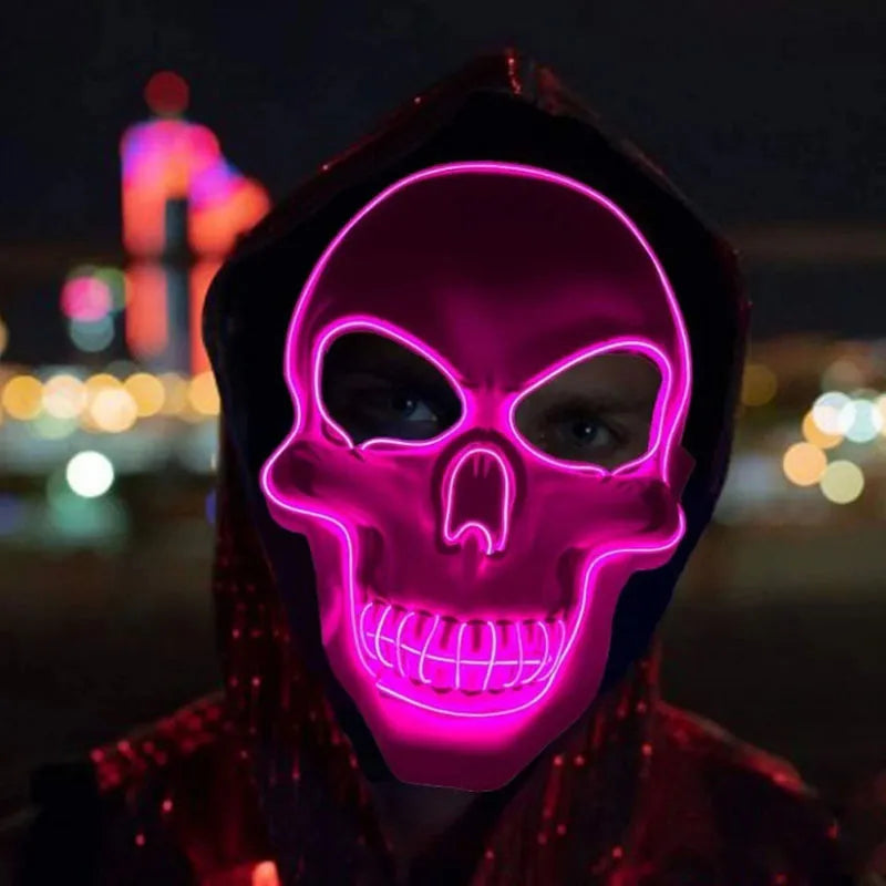 LED Skull Halloween Mask