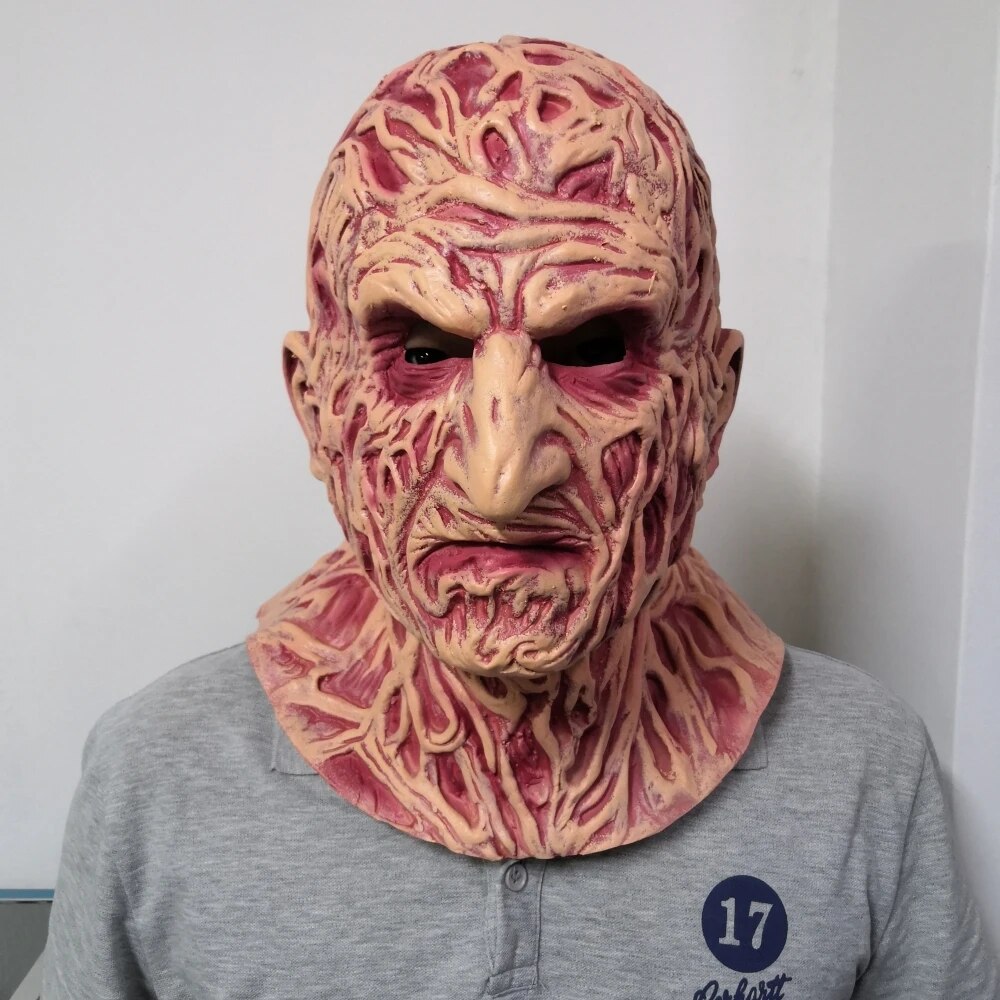 Horror Scary Monster Deluxe Evil Devil Freddy Krueger Mask Halloween Movie A Nightmare On Elm Street Terror Party Mask