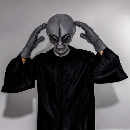 UFO Alien Mask Gloves Cosplay Extraterrestrial Organism