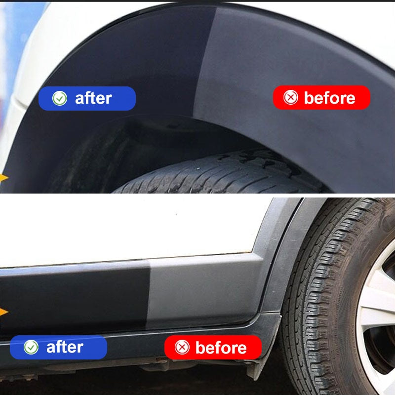 CAR PLASTIC RESTORE COATING AGENT RUBBER EXTERIOR REPAIR CLEAN