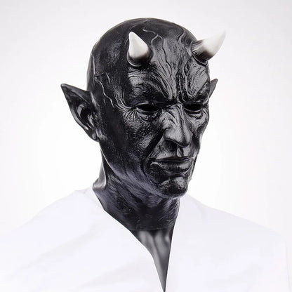 Mephistopheles Demon Horn Mask Cosplay Horror Devil Killer