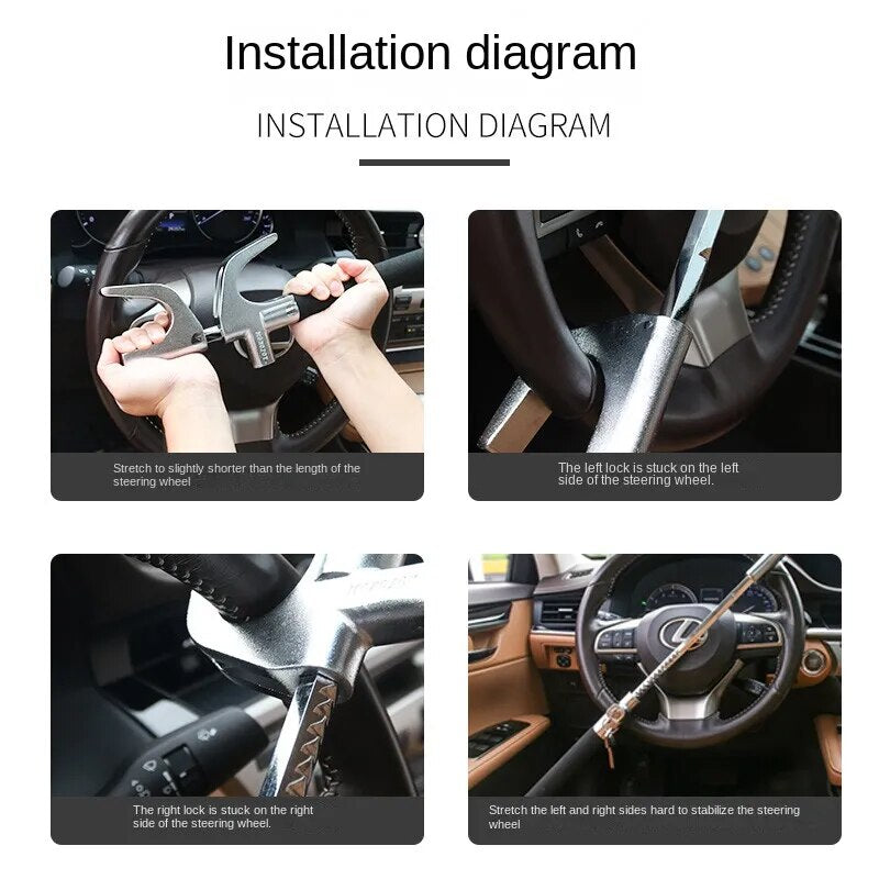 Car Steering Wheel Lock Anti-Theft