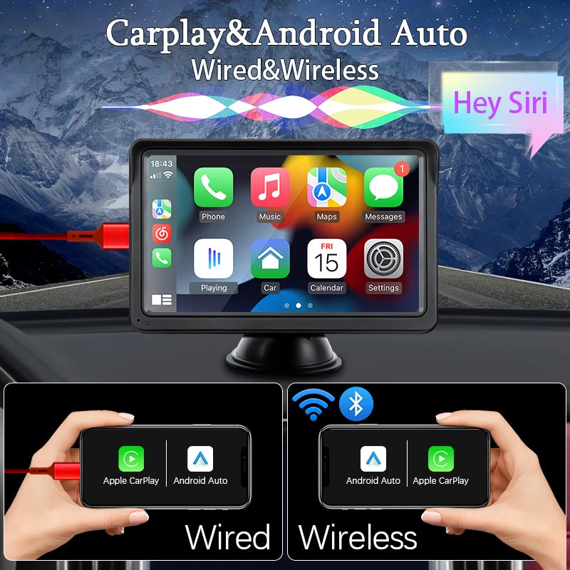 Touch Screen With USB AUX For Rear View Camera