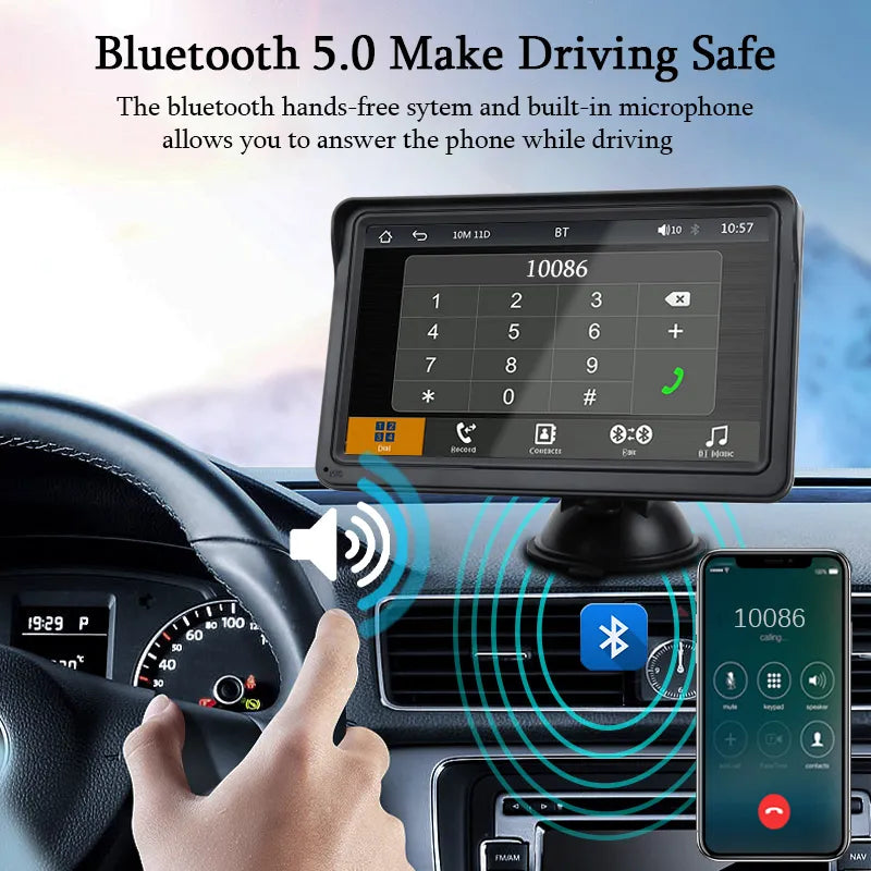 Touch Screen With USB AUX For Rear View Camera