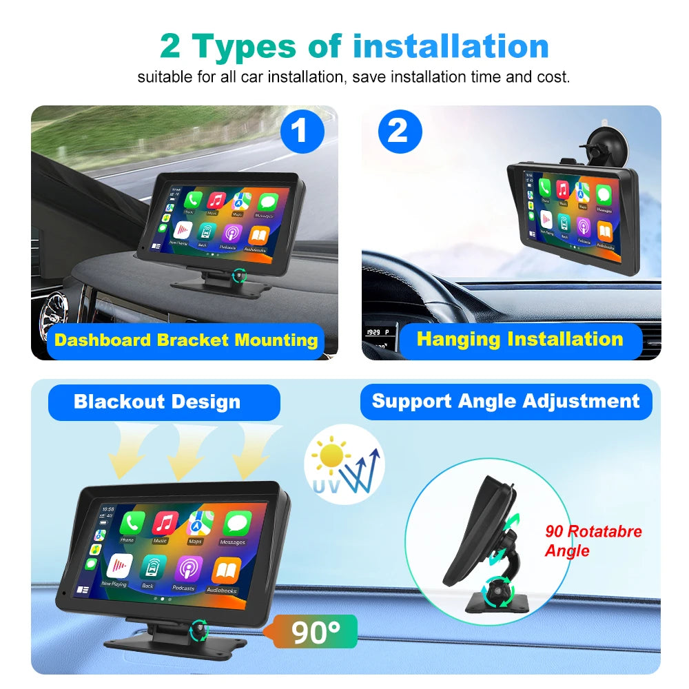 Voice Control - Touch Screen Monitor, Dashboard DVR