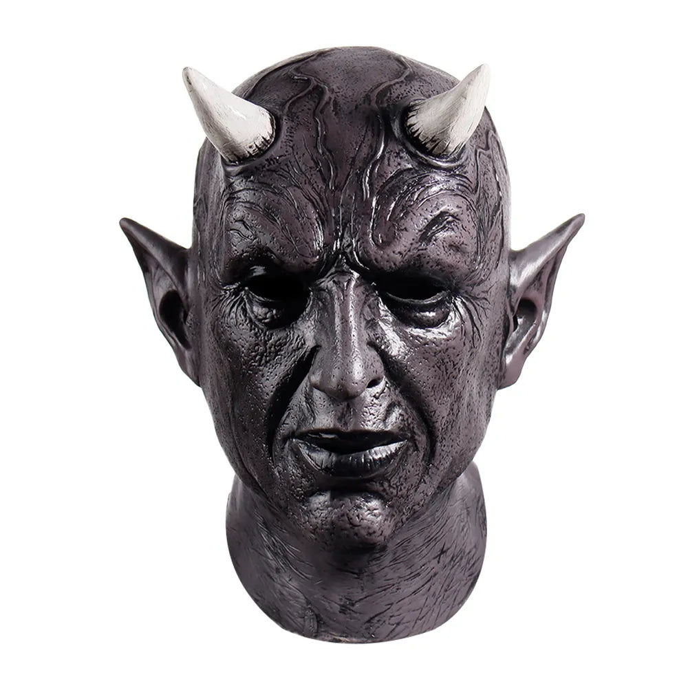 Mephistopheles Demon Horn Mask Cosplay Horror Devil Killer