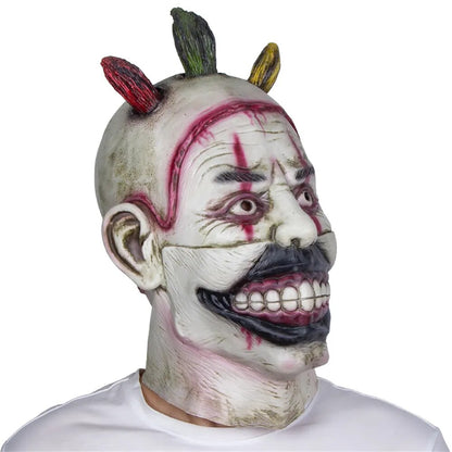 Twisty The Clown Mask American Horror Story Cosplay Adult Deluxe Latex Joker Masks Halloween Movie Monster Cos Costume Headgear