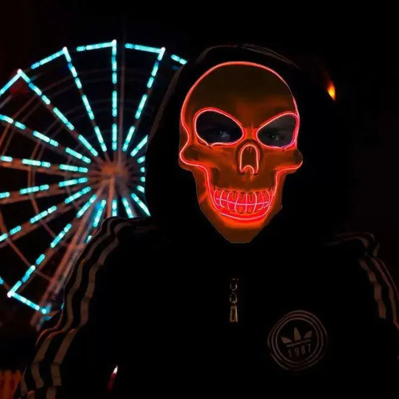 LED Skull Halloween Mask