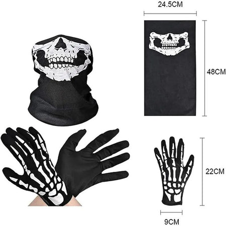 Grim Reaper Scythe and Scary Skeleton Glove