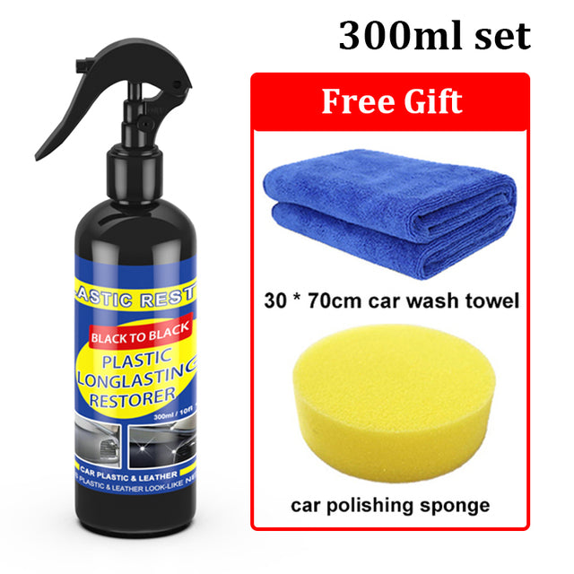 CAR PLASTIC RESTORE COATING AGENT RUBBER EXTERIOR REPAIR CLEAN