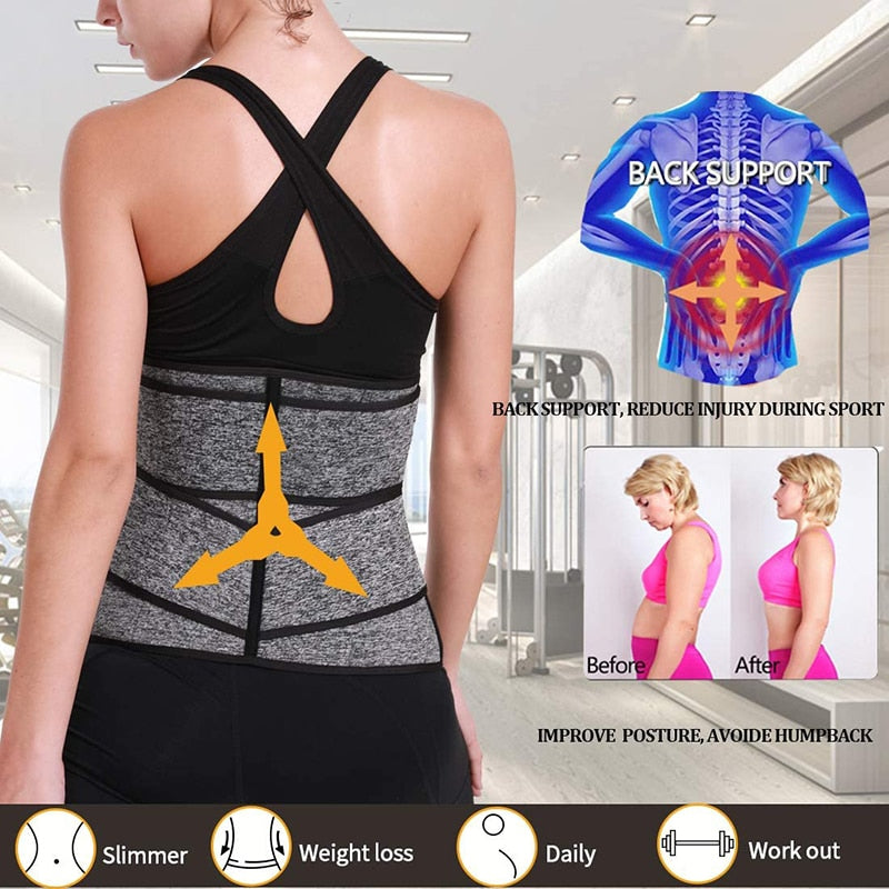 Women Waist Trainer Neoprene Body Shaper Belt Slimming