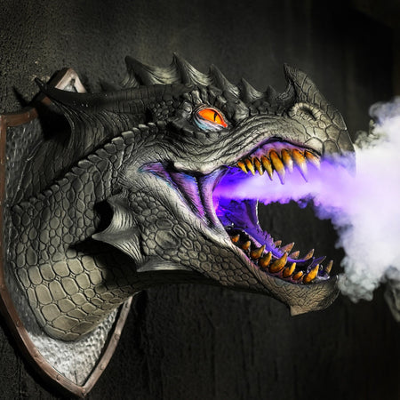 Dragon Legends Prop 3d Wall Mounted Dinosaur Smoke Light