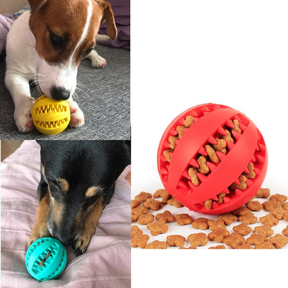 Jouets pour chiens de compagnie balle de fuite en caoutchouc extensible chien de chat de compagnie jouet interactif chat de compagnie chien jouets à mâcher balles de nettoyage des dents jouets pour chiots