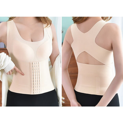 4-in-1 Waist Buttoned Bra Shapewear