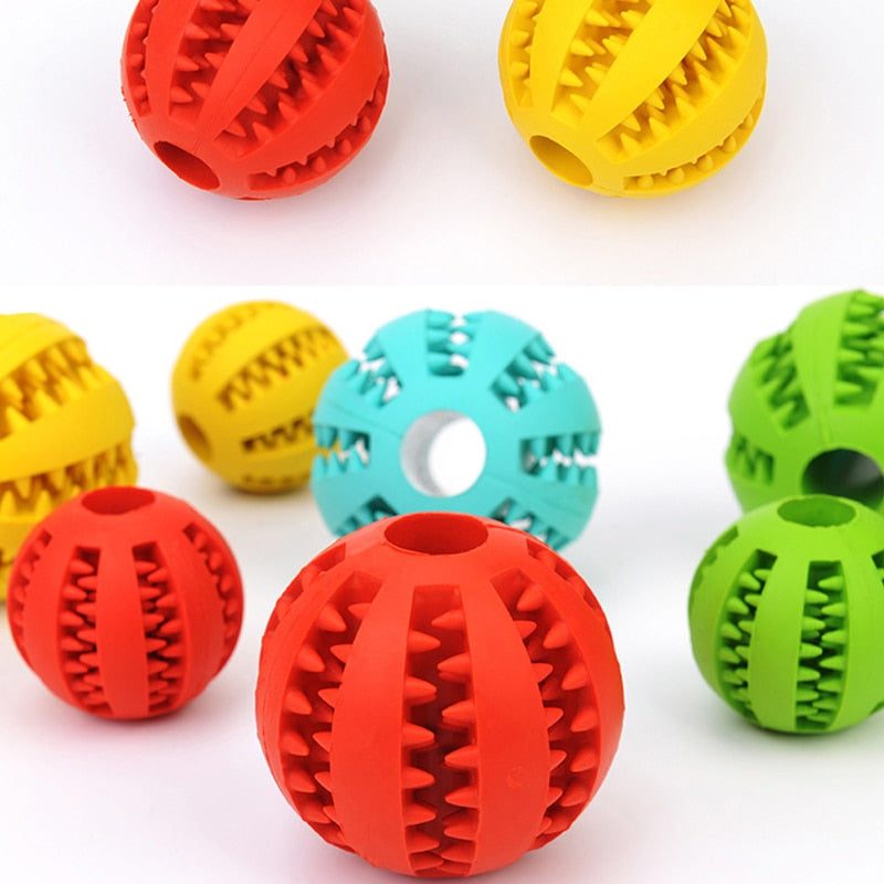 Pet Dog Toys Stretch Rubber Leaking Ball Pet Cat Dog Interactive Toy Pet Cat Dog Chew Toys Tooth Cleaning Balls puppy toys