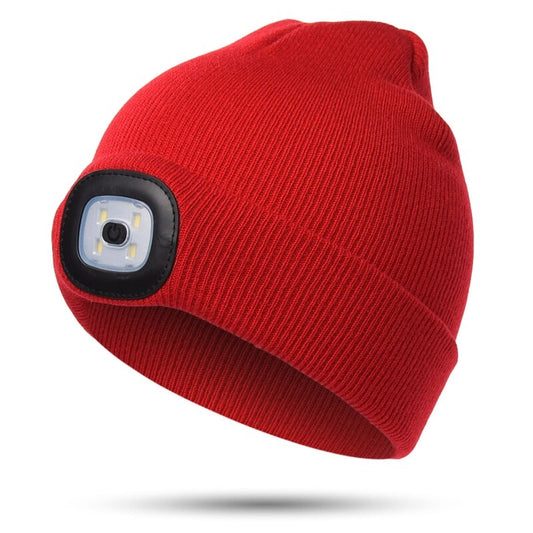 Lighted Beanie USB Rechargeable LED Headlight