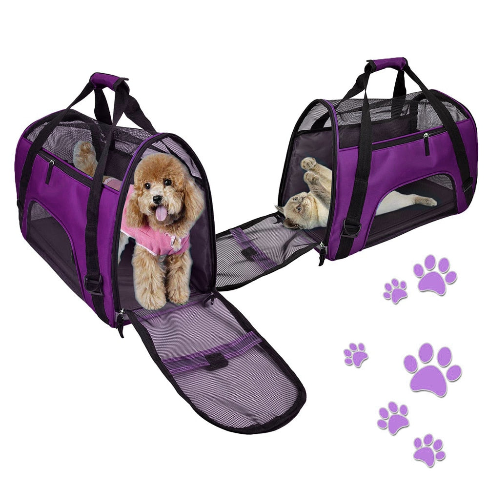 Sac à dos pour animaux de compagnie sac de transport pour animaux de compagnie chat chien transporteur sortant paquets de voyage sac à main respirant pour animaux de compagnie pour petit chien