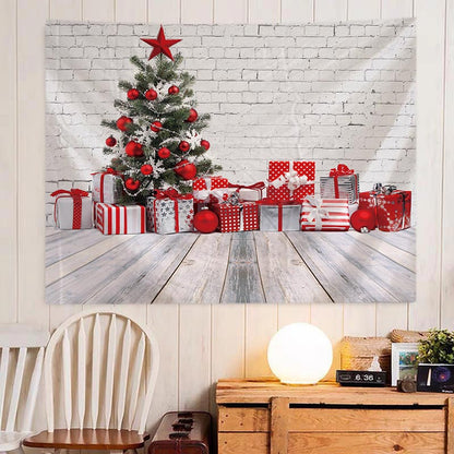 Tapestry Christmas Tree Wall Hanging Christmas Fireplace For Home Deco Tapestries Christmas Tree Large Size Tapestries