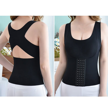 4-in-1 Waist Buttoned Bra Shapewear