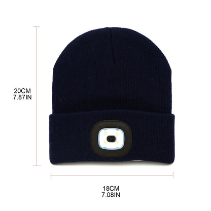 Lighted Beanie USB Rechargeable LED Headlight