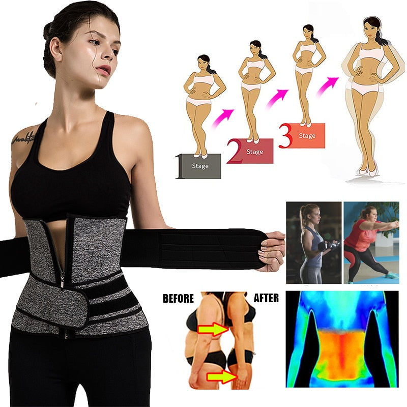 Women Waist Trainer Neoprene Body Shaper Belt Slimming