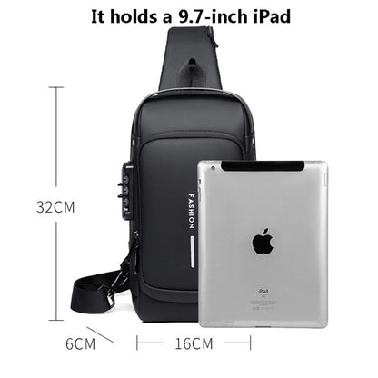 USB charging sport sling  Anti-theft shoulder