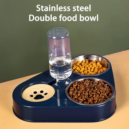 Stainless steel double bowl