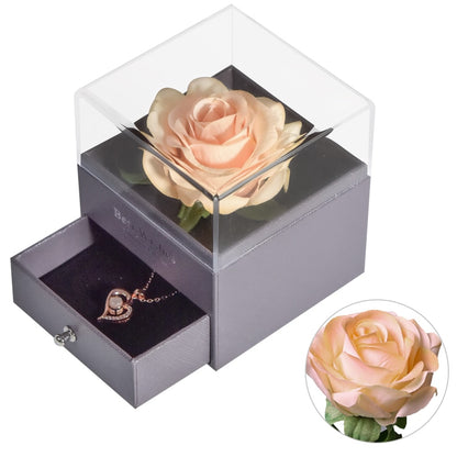 Valentine Eternal Rose Jewelry Box Preserved Flowe