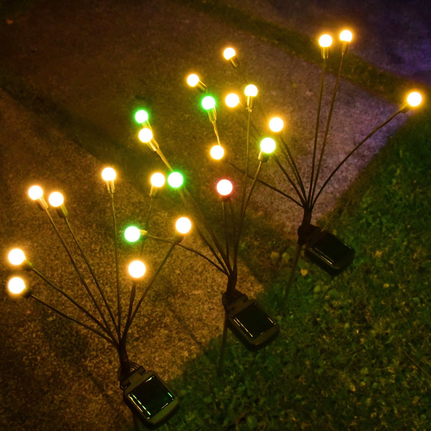 Chrysanthemum Solar Garden Stake LED