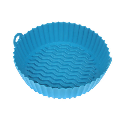 Silicone Reusable Air Fryer Liner Pot Basket Non-Stick Oven Microwave Grill Pan Baking Tray NEW