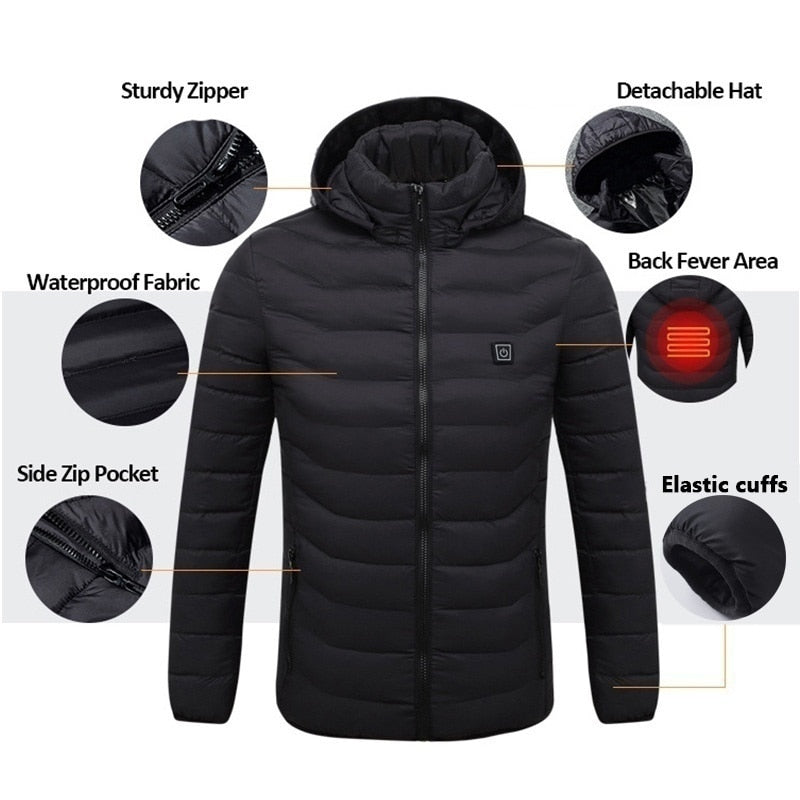 Jackets Winter Men & Women USB Heating