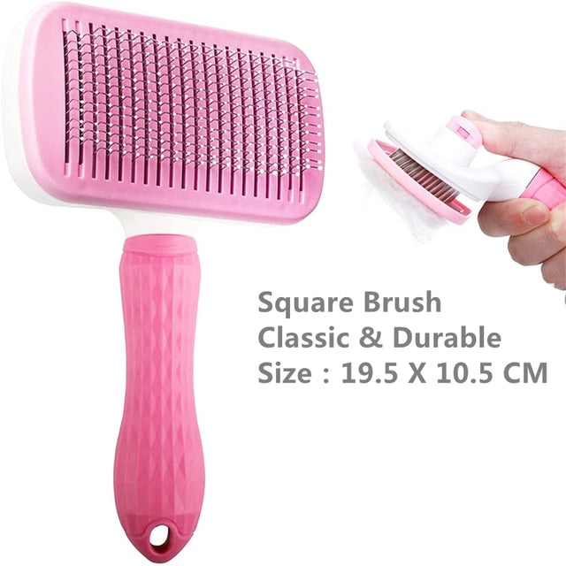 Brosse à cheveux pour chien de compagnie peigne pour chat toilettage et soin brosse pour chat peigne en acier inoxydable pour chiens à poils longs nettoyage animaux de compagnie chiens accessoires